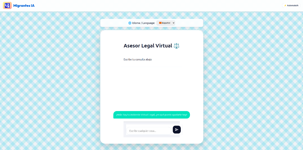 Migrantes IA Asesor Legal Virtual