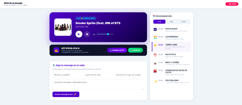 RCA Radio IA Streaming 24/7